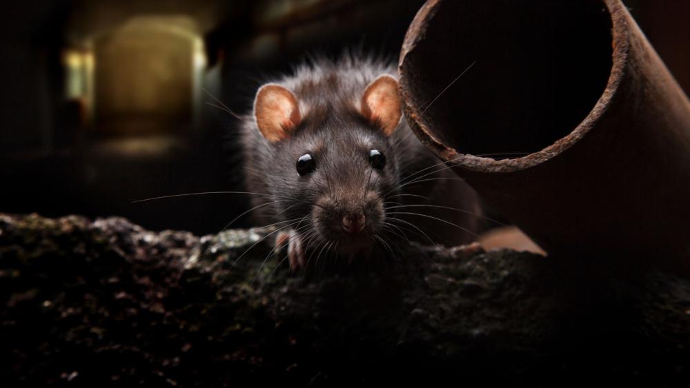 Look out for signs of roof rats along walls and pipes. You may see smudging, gnaw marks, or droppings.