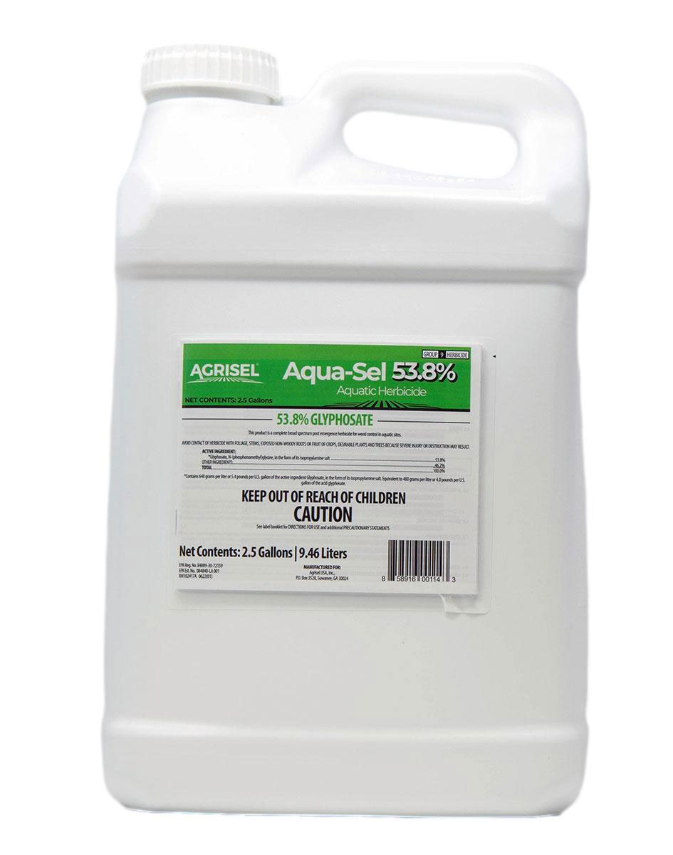 Aqua-Sel Aquatic Herbicide 53.8% Glyphosate -2.5 Gallon
