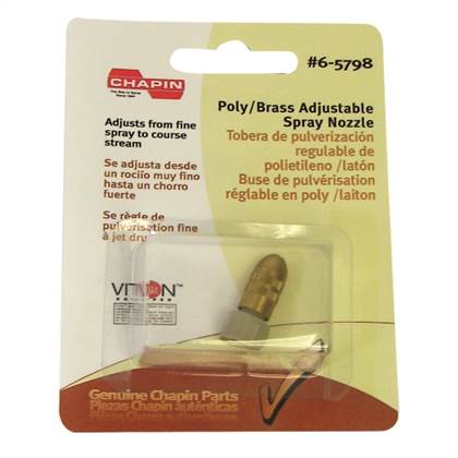 Chapin Poly-Brass Adjustable Spray Nozzle  # 6-5798