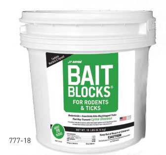 JT Eaton Bait Blocks for Rodents and Ticks-18 lbs
