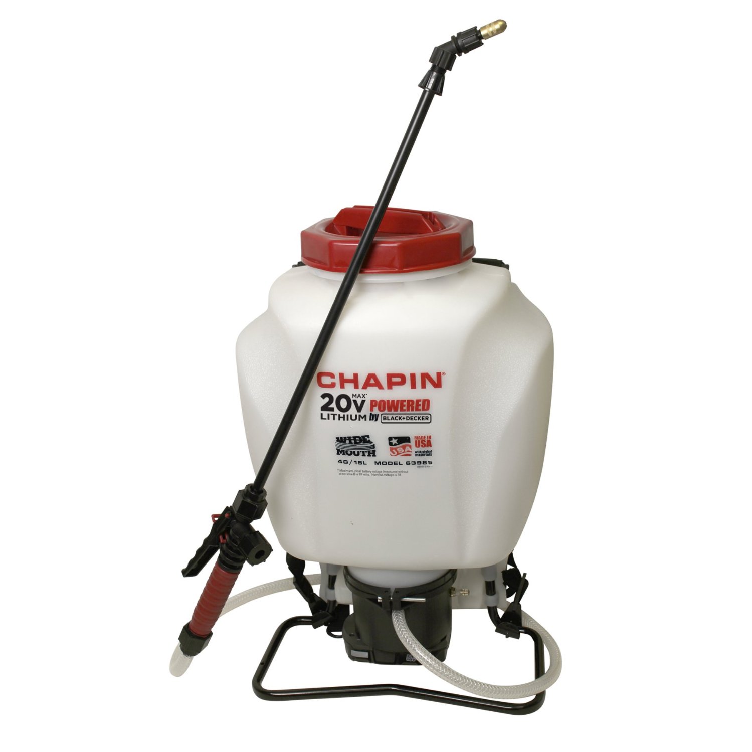 Chapin 4-Gallon Wide Mouth Battery Backpack Sprayer, 20-volt  