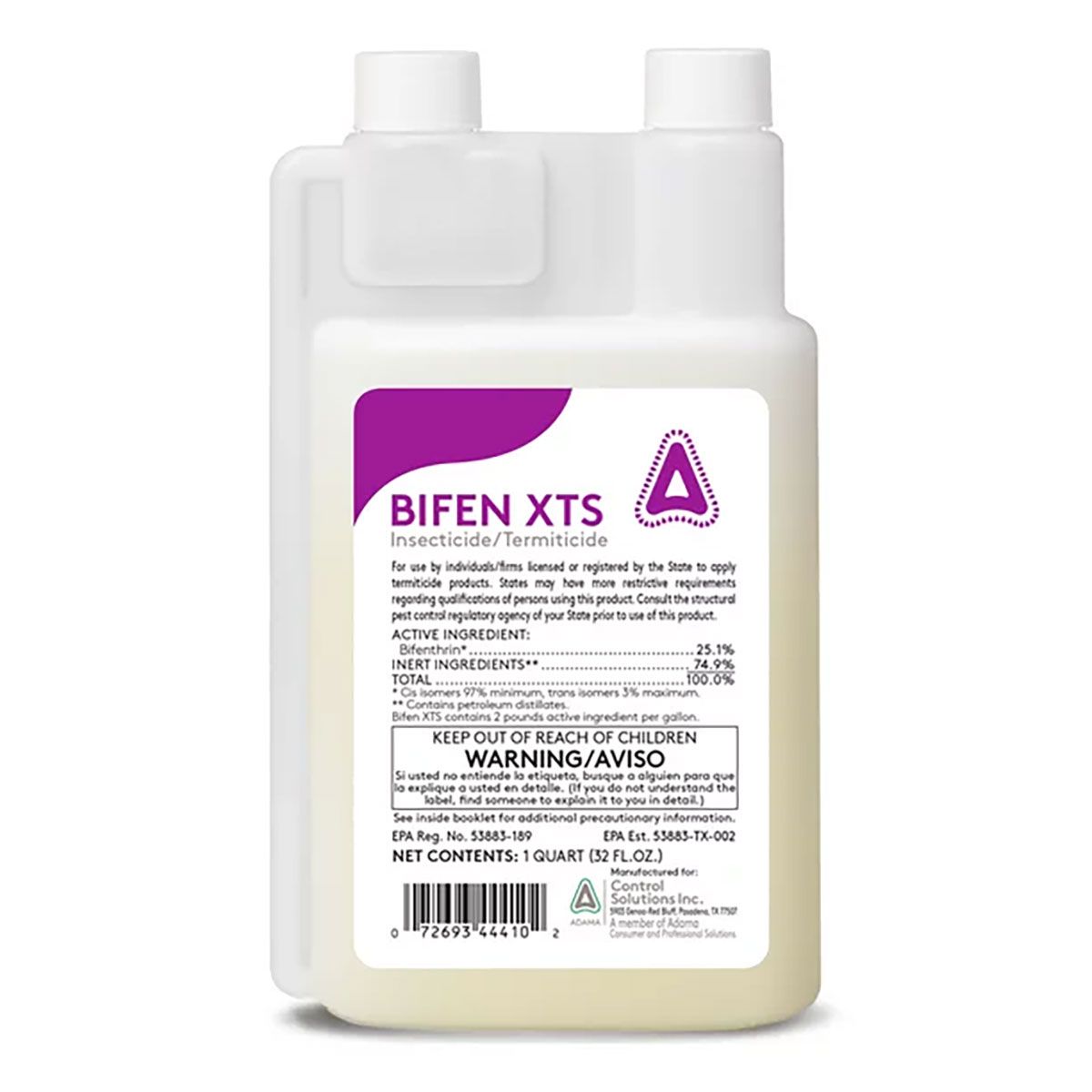 An image of a 32 oz bottle of Bifen XTS termite killer.