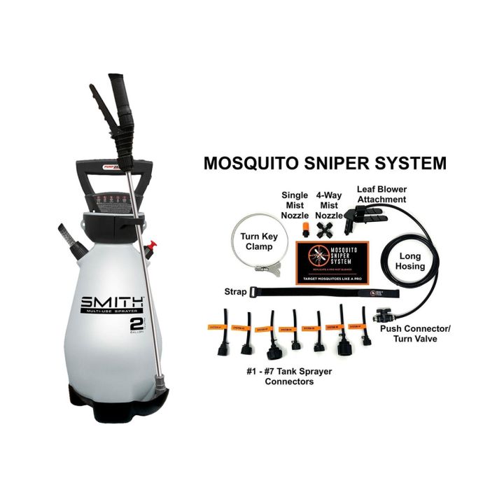 Smith Multi-Use 2 Gallon 7.2 V Lithium-Ion Powered Sprayer + Sniper System Kit