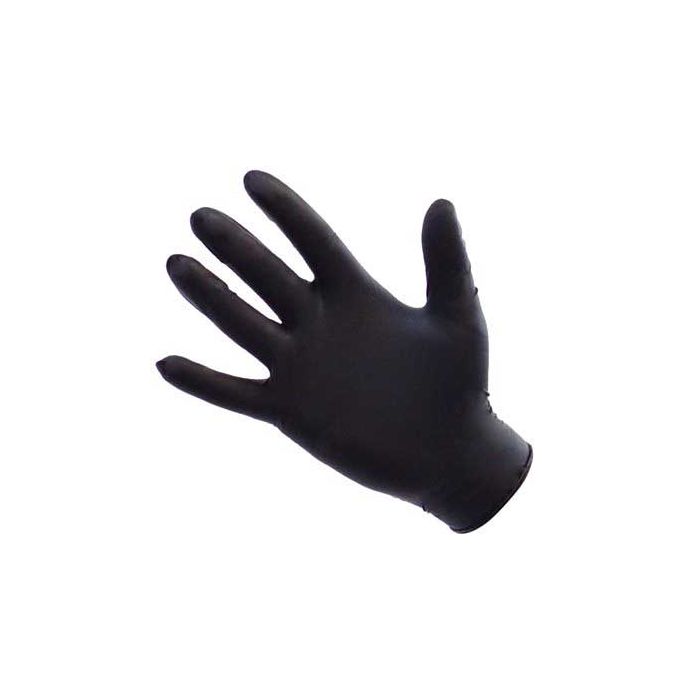 ShuBee Black Gauntlet Silver Edition Black Nitrile Gloves