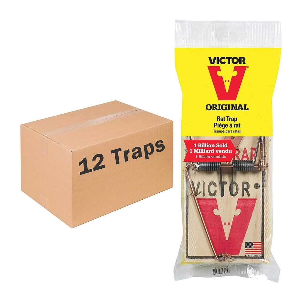 Victor Metal Pedal Rat Traps -M200 (12 Traps)