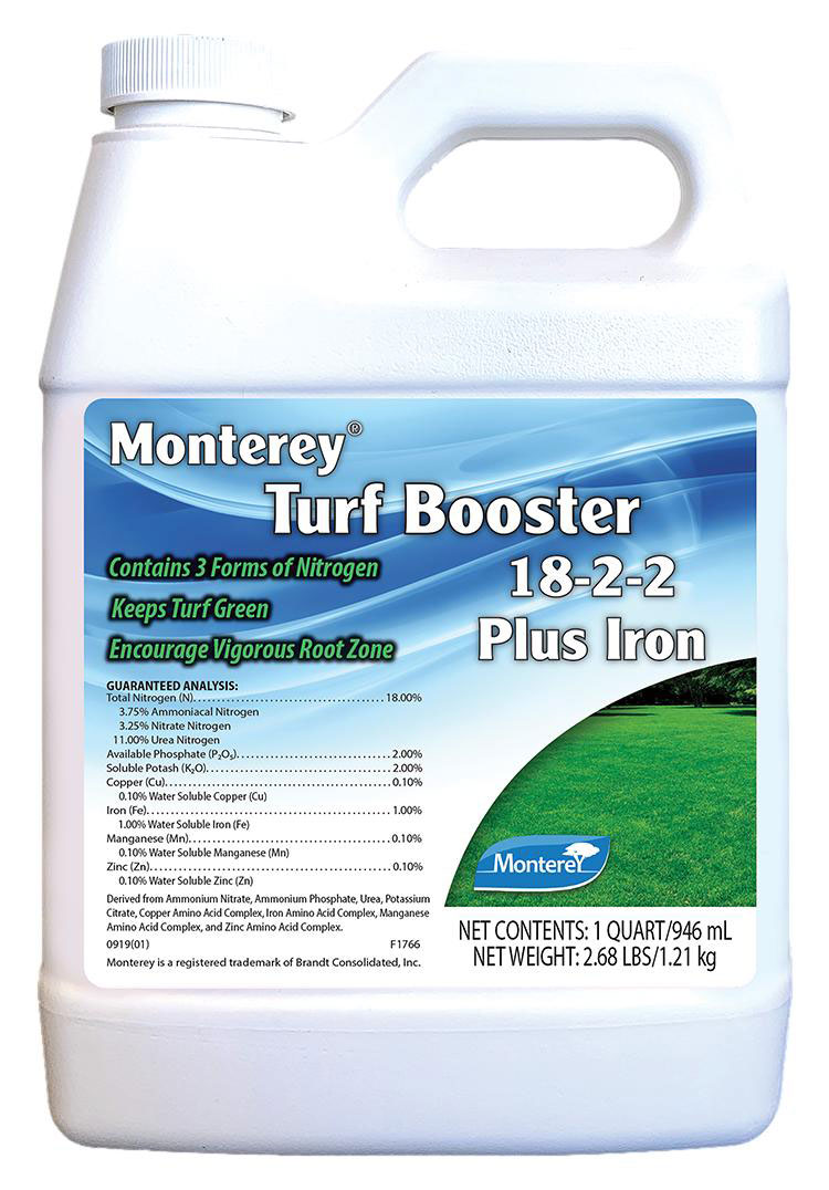 Monterey Turf Booster 18-2-2 + Iron (Qt-32oz)