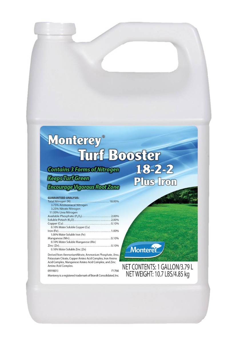Monterey Turf Booster 18-2-2 + Iron (Gal-128 oz)