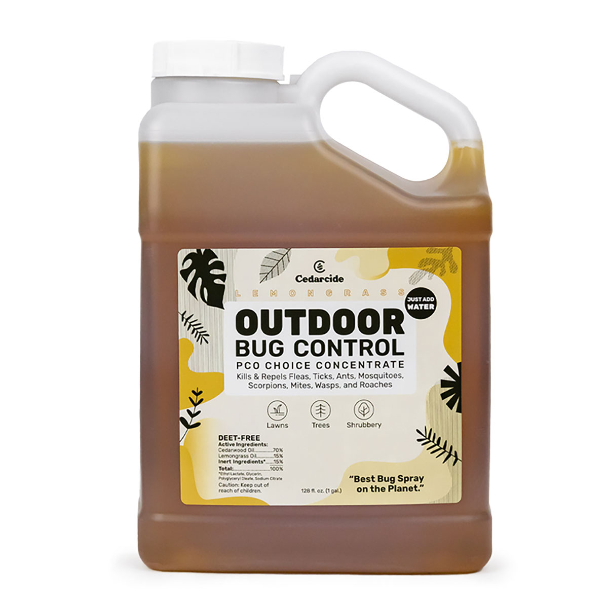 Cedarcide Outdoor Bug Control (PCO Choice) Concentrate- Gallon (Lemongrass)